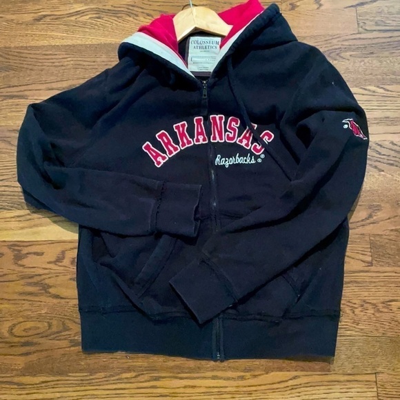 Colosseum Athletics Razorbacks L zip up jacket - Picture 2 of 6
